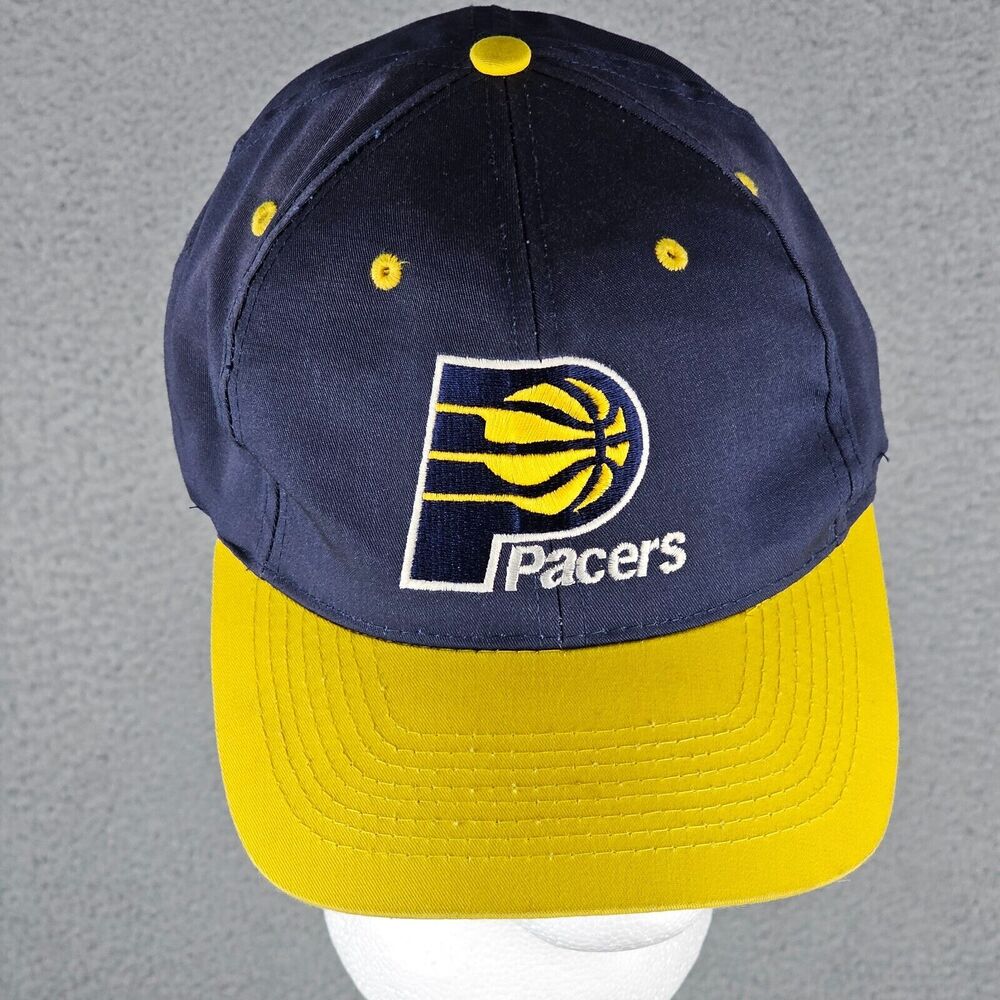 Vintage Indiana Pacers NBA Snapback Hat Logo Athletic